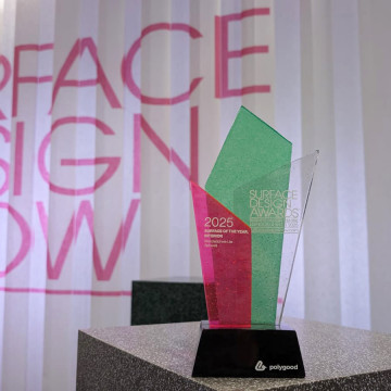 Surface Design Awards with Pink and Green Award with Black Base