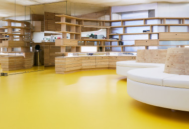 Yellow Resin Office Flooring