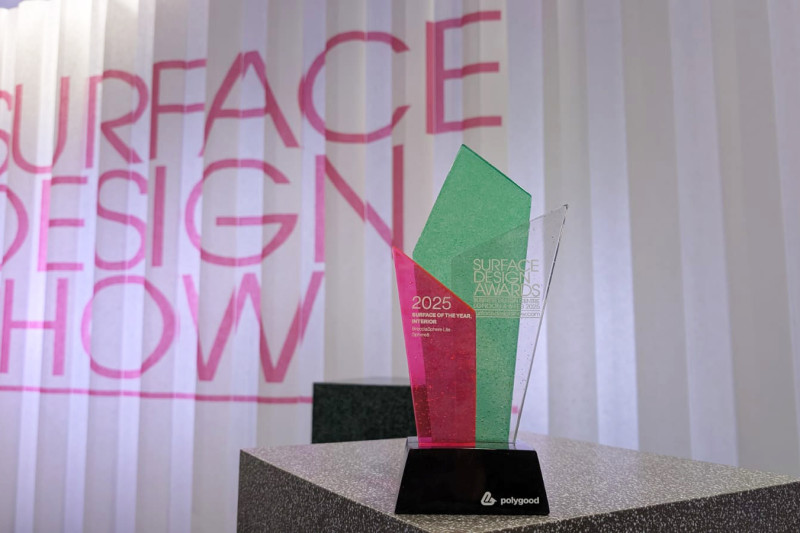 Surface Design Awards with Pink and Green Award with Black Base