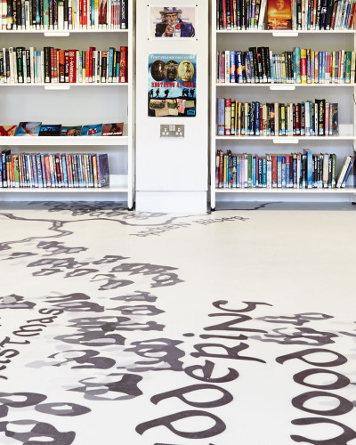 Bespoke resin Narnia-themed school flooring